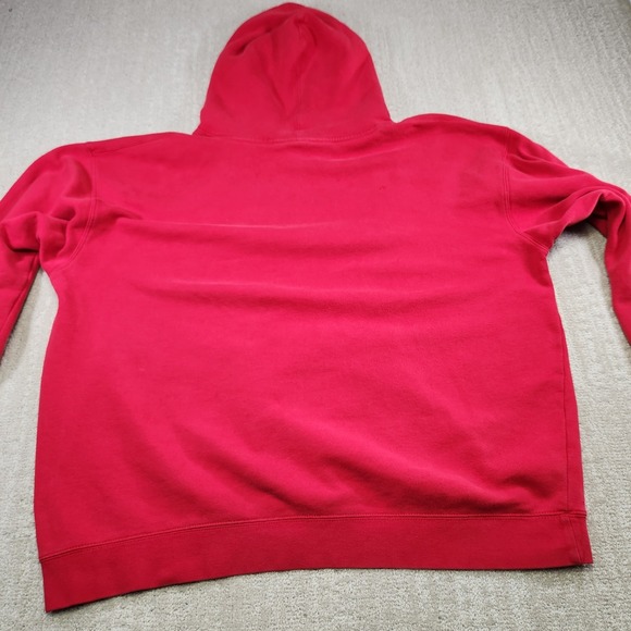 Vintage Alpine Stars Hoodie Men 2XL Y2K Motocross Heavy Cotton Red Dirtbike 90s - Picture 11 of 12